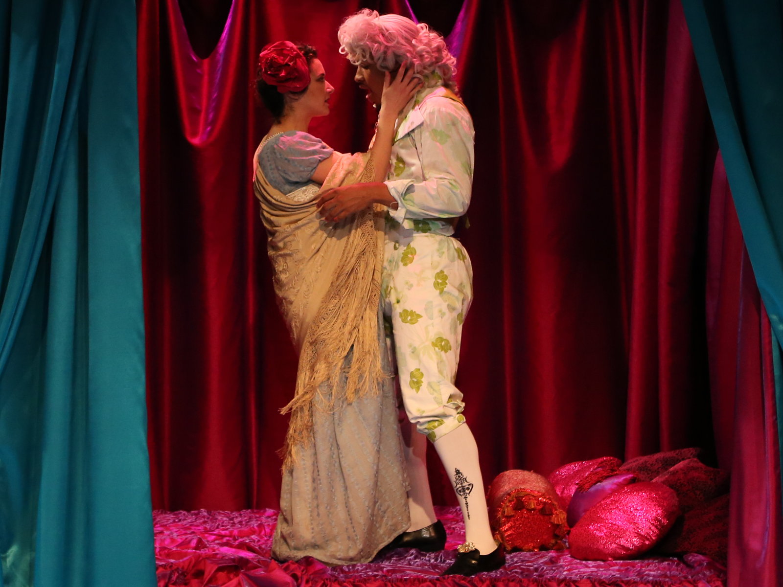 Erin Neufer and Jonathan Louis Dent in A Free Man of Color